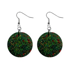 Grass Nature Meadow Mini Button Earrings