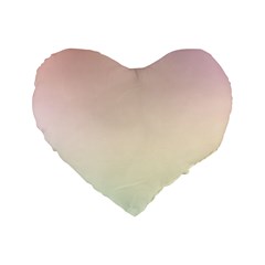 Rainbow Pastel, Purple, Gradient, Light, Led, Pink, Simple Standard 16  Premium Heart Shape Cushions