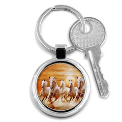 Seven Horses, Sun Key Chain (round)