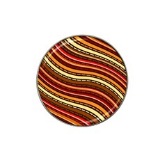 Waves Pattern Abstract Neutrals Hat Clip Ball Marker (4 Pack)