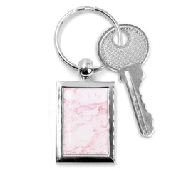 Pink Marble, Gold, Marble, Pattern, Pink, Rose Key Chain (rectangle) by kyorashop23