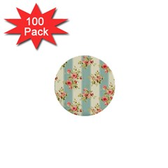 Stripes, Rose,  Texture, Flower, Paper 1  Mini Buttons (100 Pack) 