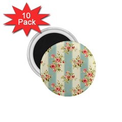 Stripes, Rose,  Texture, Flower, Paper 1 75  Magnets (10 Pack) 