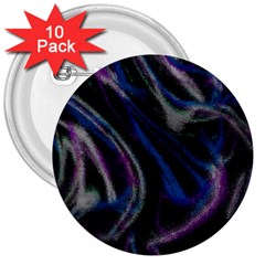 Multicolored Abstract Dynamic Shapes Print 3  Buttons (10 Pack)  by dflcprintsclothing