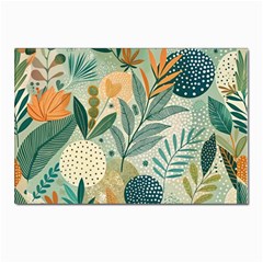 Leaves Pattern Flora Nature Postcard 4 x 6  (pkg Of 10)