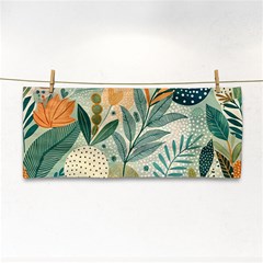 Leaves Pattern Flora Nature Hand Towel