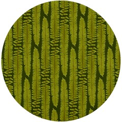 Fern Texture Nature Leaves Uv Print Round Tile Coaster