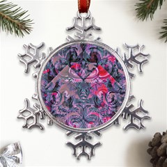 Alien Architecture Ii Metal Large Snowflake Ornament by MRNStudios