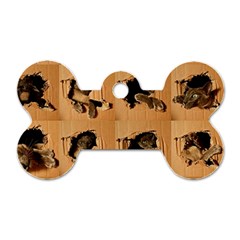 Carton, Brown Dog Tag Bone (two Sides)