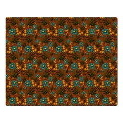 Blue Bloom Bouquet Premium Plush Fleece Blanket (large) by GeekLover