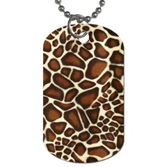 Giraffe Texture, Macro Dog Tag (two Sides) by kyorashop23