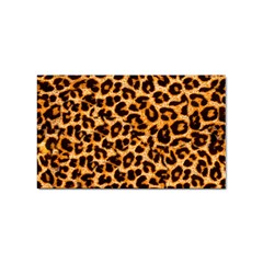 Leopard Skin Texture Macro, Brown Sticker (rectangular)