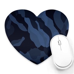 Purple Camo Heart Mousepad by kyorashop23