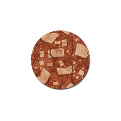 Retro Education Texture, Creative Education Background Golf Ball Marker by kyorashop23