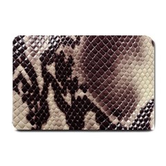 Snake Skin, Reptile Skin, Snake Skin Textures, Brown Snake Small Doormat by kyorashop23