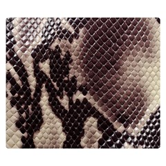 Snake Skin, Reptile Skin, Snake Skin Textures, Brown Snake Two Sides Premium Plush Fleece Blanket (kids Size) by kyorashop23