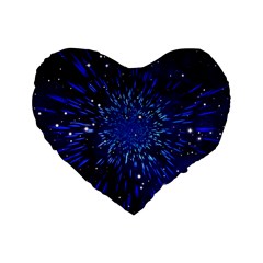 Star Universe Space Starry Sky Standard 16  Premium Heart Shape Cushions