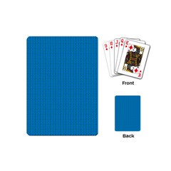 Blue Lego Texture Macro, Blue Dots Background, Lego Playing Cards Single Design (mini)