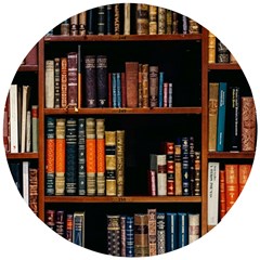 Assorted Title Of Books Piled In The Shelves Assorted Book Lot Inside The Wooden Shelf Wooden Puzzle Round by Bedest
