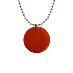 Orange Lego Texture Macro, Orange Dots Background 1  Button Necklace