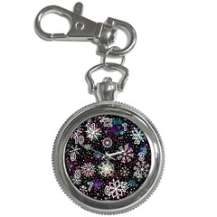 Shiny Winter Snowflake Abstract Christmas Cold Crystal December Key Chain Watches by Bedest