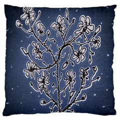 Nature Charm Drawing  Large Premium Plush Fleece Cushion Case (one Side) by dflcprintsclothing