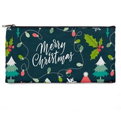 Merry Christmas, Happy New Year, Christmas Seamless Texture Pencil Case by kyorashop23