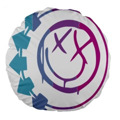 Blink 182 Logo Large 18  Premium Round Cushions