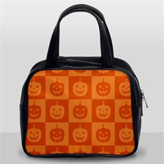 Seamless Halloween Pattern With Smiling Pumpkin 20240926 161520 0000 Classic Handbag (two Sides) by Safari