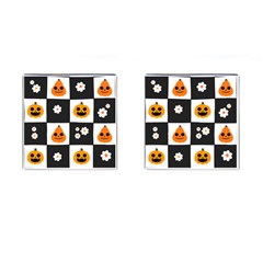 Seamless Halloween Pattern With Smiling Pumpkin 20240926 161714 0000 Cufflinks (square) by Safari