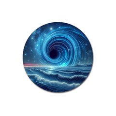 Astral Waveform Fantasy Magnet 3  (round) by Grandong