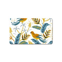 Artwork Backdrop Bird Blue Magnet (name Card)