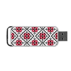 Ukrainian Folk Seamless Pattern Ornament Ethnic Ornament Border Element Traditional Art Portable Usb Flash (two Sides) by Grandong