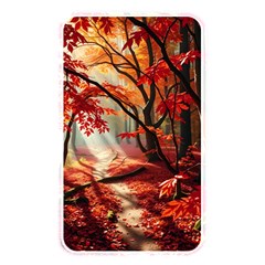 Forest Path Red Nature Memory Card Reader (rectangular) by Bedest