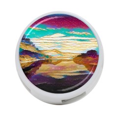 Vibrant Sunset Over Serene Lake 4-port Usb Hub (two Sides) by ExtraAwesomeSauce