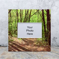 Peaceful Green Forest Walk White Box Photo Frame 4  X 6  by ExtraAwesomeSauce