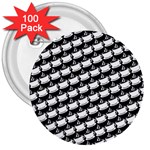 Stylish Coffee Cup Pattern 3  Buttons (100 pack)  Front