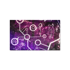 Cosmic Network Geometric Art Sticker Rectangular (100 Pack) by ExtraAwesomeSauce