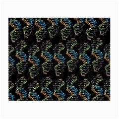 Multicolored Dna Strand Art Small Glasses Cloth by ExtraGoodSauce