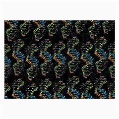 Multicolored Dna Strand Art Large Glasses Cloth (2 Sides) by ExtraGoodSauce