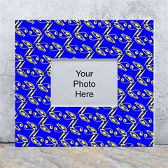 Eye Of Horus Pattern White Wall Photo Frame 5  X 7  by ExtraAwesomeSauce