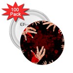 Horror Themed Bloody Hands 2.25  Buttons (100 pack)  Front