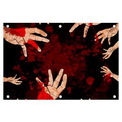 Horror Themed Bloody Hands Banner And Sign 6  X 4 