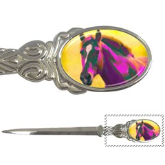 Vibrant Abstract Equine Art Letter Opener