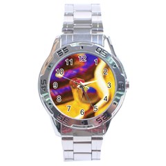 Vibrant Forked-tongue Snake Art Stainless Steel Analogue Watch by ExtraGoodSauce