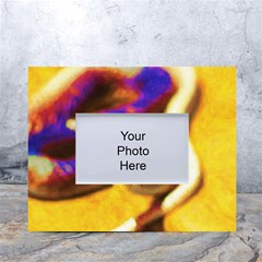 Vibrant Forked-tongue Snake Art White Tabletop Photo Frame 4 x6  by ExtraAwesomeSauce