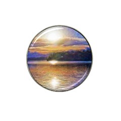 Serene Sunset Over Water Hat Clip Ball Marker (10 Pack) by ExtraAwesomeSauce