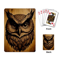 Owl Face Playing Cards Single Design (rectangle)