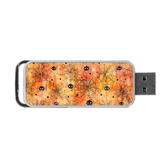 Spooky Spider Pattern, Adoxali, Halloween Portable Usb Flash (one Side)