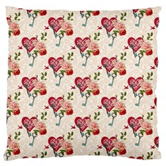 Key To The Heart Standard Premium Plush Fleece Cushion Case (one Side)